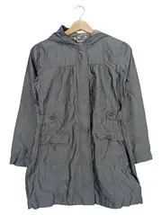 Vorschaubild 1 von Kinder Regenjacke mit Kapuze Grau Gr. 152 Praktisch