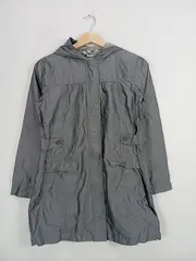 Vorschaubild 2 von Kinder Regenjacke mit Kapuze Grau Gr. 152 Praktisch