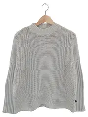 Vorschaubild 1 von Damen Pullover Grau XS 34 Casual Strickpullover Polyacryl