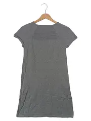 Vorschaubild 2 von Damen Freizeitkleid Gr. 34/XS Grau Baumwolle Casual