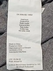 Vorschaubild 4 von Damen Freizeitkleid Gr. 34/XS Grau Baumwolle Casual