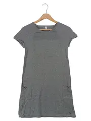 Vorschaubild 1 von Damen Freizeitkleid Gr. 34/XS Grau Baumwolle Casual