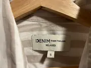 Vorschaubild 4 von Denim Herren Freizeithemd Gr. S gestreift beige weiß Relaxed