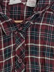 Vorschaubild 7 von Damen Hemdbluse Flanellhemd Kariert Rot Gr. 52 Langarm Casual