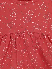 Vorschaubild 2 von Baby Body Mädchen Gr. 74 Rot Florales Muster Rüschen Knopfleiste