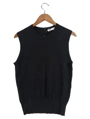 Vorschaubild 1 von Damen Leichte Weste Gr. 40/L Schwarz Basic Ärmellos