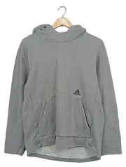 Vorschaubild 1 von Herren Kapuzenpullover Hoodie Grau Gr. M Sportlich Baumwolle