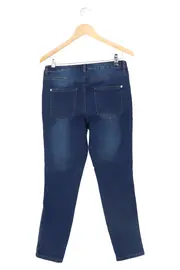 Vorschaubild 2 von Damen Jeans Straight Leg Gr. 38/M Blau Casual mit Seitenstreifen
