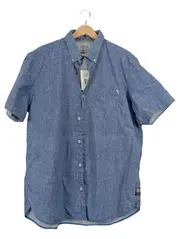 Vorschaubild 1 von Herren Freizeithemd Kurzarm Blau Gr. 42 Casual Baumwolle