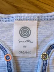Vorschaubild 4 von Baby Body Kurzarm Gr. 86 Blau Organic Baumwolle