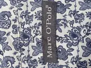 Vorschaubild 5 von Damen Bluse Gr. 36/S Blau Blumenmuster Kurzarm Klassisch