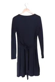 Vorschaubild 2 von Damen Freizeitkleid Gr. 38/M Schwarz Casual Minimalistisch Baumwolle