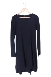 Vorschaubild 1 von Damen Freizeitkleid Gr. 38/M Schwarz Casual Minimalistisch Baumwolle