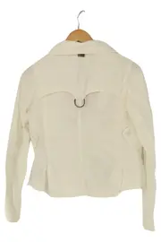 Vorschaubild 2 von Damen Jeansjacke Gr. 36/S Weiß Casual Vintage Preppy Baumwolle