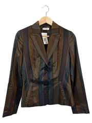 Vorschaubild 1 von Blazer Damen 36/S Business Gestreift Braun Elegant Jacke
