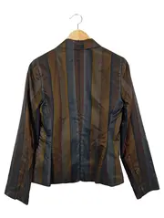 Vorschaubild 2 von Blazer Damen 36/S Business Gestreift Braun Elegant Jacke