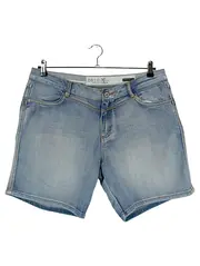 Vorschaubild 1 von Zéro Essentials Damen Jeans Shorts Gr. 42 Blau Loose Fit Casual