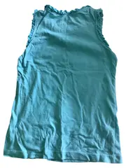 Vorschaubild 2 von Mädchen Top Gr. 110 türkis Blumen Schmetterlinge Rüschen
