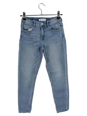 Vorschaubild 1 von Kinder Jeans Regular Fit Uni Blau Gr. 140 Baumwolle Alltag