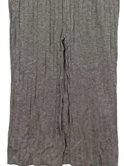Vorschaubild 4 von Damen Strickkleid Rippstrick V-Ausschnitt Langarm Grau Gr. M
