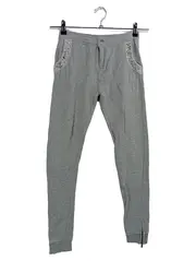 Vorschaubild 1 von PEPE JEANS Kinder Stoffhose Gr. 140 (XS) Grau Casual Pailletten Reißverschluss