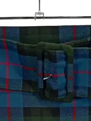 Vorschaubild 3 von Woman Bleistiftrock Kariert Tartan Gürtel Gr. S/36 Grün Blau