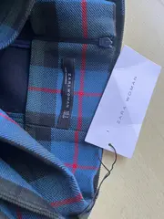 Vorschaubild 6 von Woman Bleistiftrock Kariert Tartan Gürtel Gr. S/36 Grün Blau