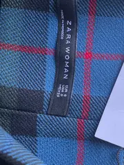 Vorschaubild 7 von Woman Bleistiftrock Kariert Tartan Gürtel Gr. S/36 Grün Blau