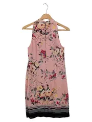 Vorschaubild 2 von Damen Freizeitkleid Gr. 34/XS Rosa Floral Elegant