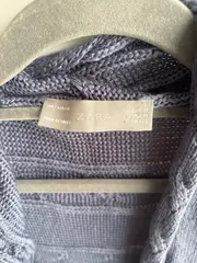 Vorschaubild 2 von Damen Strickjacke Blau Gr. 38/M Casual Cardigan Kurzarm