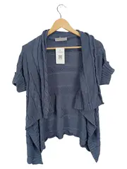 Vorschaubild 1 von Damen Strickjacke Blau Gr. 38/M Casual Cardigan Kurzarm