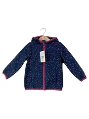 Vorschaubild 1 von Mädchen Softshell Jacke Kapuze Gr. 92 Blau Pink Punkte