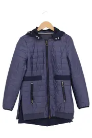 Vorschaubild 1 von Damen Steppjacke Gr. 38 Blau Casual mit Kapuze
