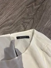 Vorschaubild 4 von Damen Bluse Gr. 36/S Weiß Spitzenärmel Elegant Langarm