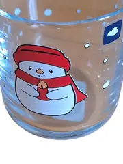 Vorschaubild 2 von Windlicht Glas Weihnachten Schneemann Tiermotiv Punkte 9cm Transparent
