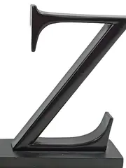 Vorschaubild 3 von Buchstützen ABC Buchstaben Schwarz Metall Holz Modern Regal Deko 2er