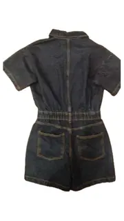 Vorschaubild 3 von Denim Jumpsuit Kurzarm Damen Gr. S Blau Overall Jeans