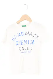 Vorschaubild 1 von Kinder T-Shirt Gr. 110 Weiß Casual Schriftzug