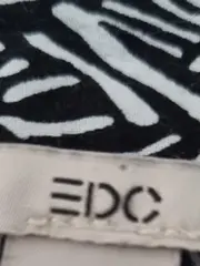 Vorschaubild 4 von Damen Hemdbluse Schwarz Weiß Muster Gr. XL Langarm Viskose