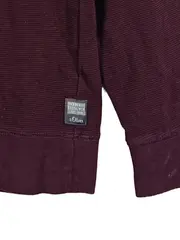 Vorschaubild 2 von Herren Pullover Gr. S Casual Rot Strukturmuster Langarm