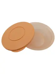 Vorschaubild 2 von Vorratsbehälter Schüssel mit Deckel Orange Kunststoff 1500ml 18cm