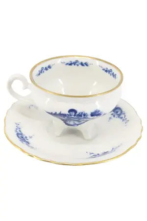 WEIMARER PORZELLAN Espressotasse mit Unterteller