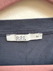 Vorschaubild 4 von EDC Damen T-Shirt Gr. 38 Blau Casual Kurzarm