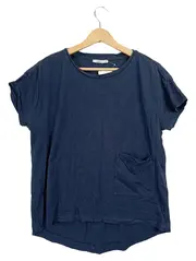 Vorschaubild 1 von EDC Damen T-Shirt Gr. 38 Blau Casual Kurzarm