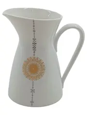 Vorschaubild 1 von Milchkännchen Porzellan Weiß Gold Mandala Dekor Germany 11cm