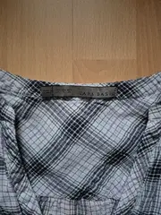 Vorschaubild 2 von BASIC Damen Bluse Kariert Grau Langarm Gr. S Casual