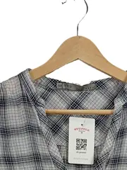 Vorschaubild 3 von BASIC Damen Bluse Kariert Grau Langarm Gr. S Casual