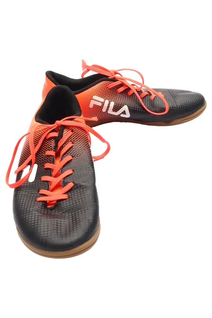FILA Sportschuhe Jungen 37 Schwarz Orange Hallenschuhe Turnschuhe