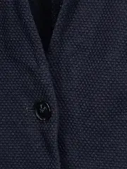 Vorschaubild 3 von Blazer Damen Blau Gr. 38 M Strukturmuster Business Langarm