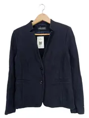 Vorschaubild 1 von Blazer Damen Blau Gr. 38 M Strukturmuster Business Langarm